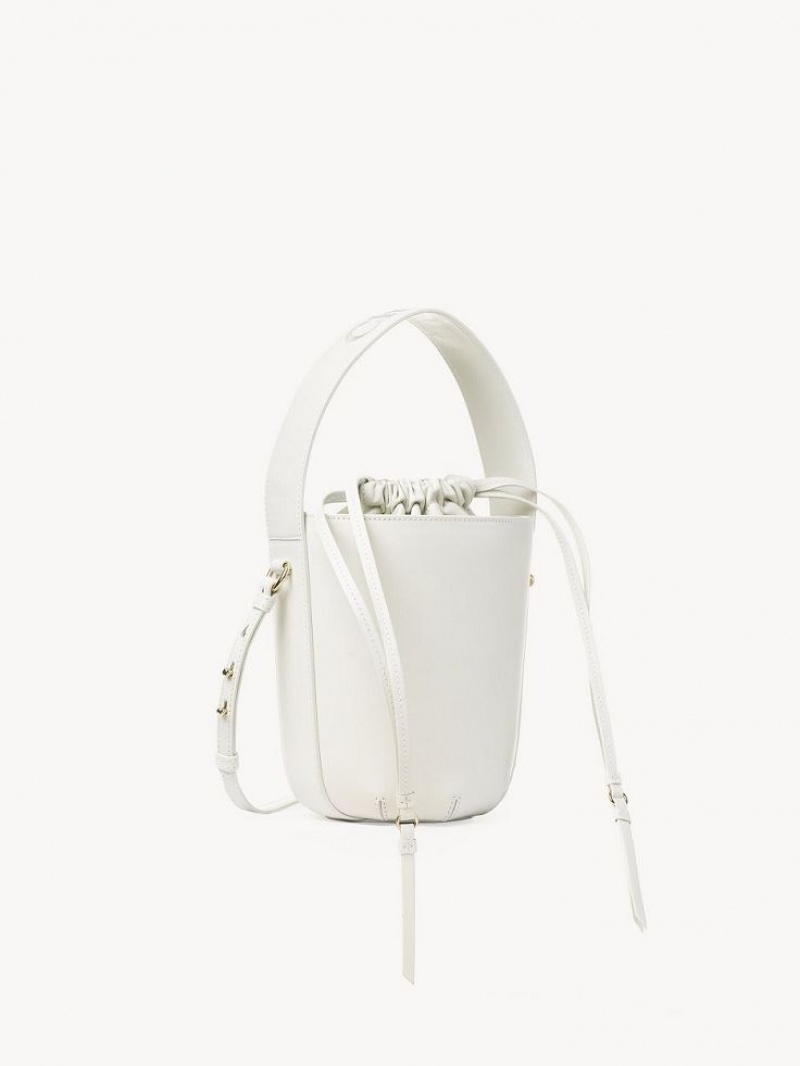 Bolsas Crossbody Chloe Sense Bucket Branco | CHE-SR13529