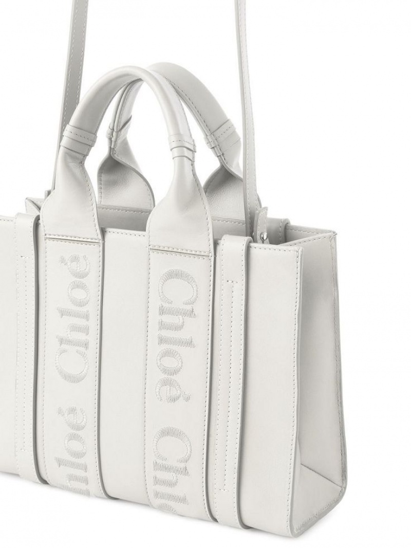 Bolsas Crossbody Chloe Small Woody Branco | CHE-SR13541