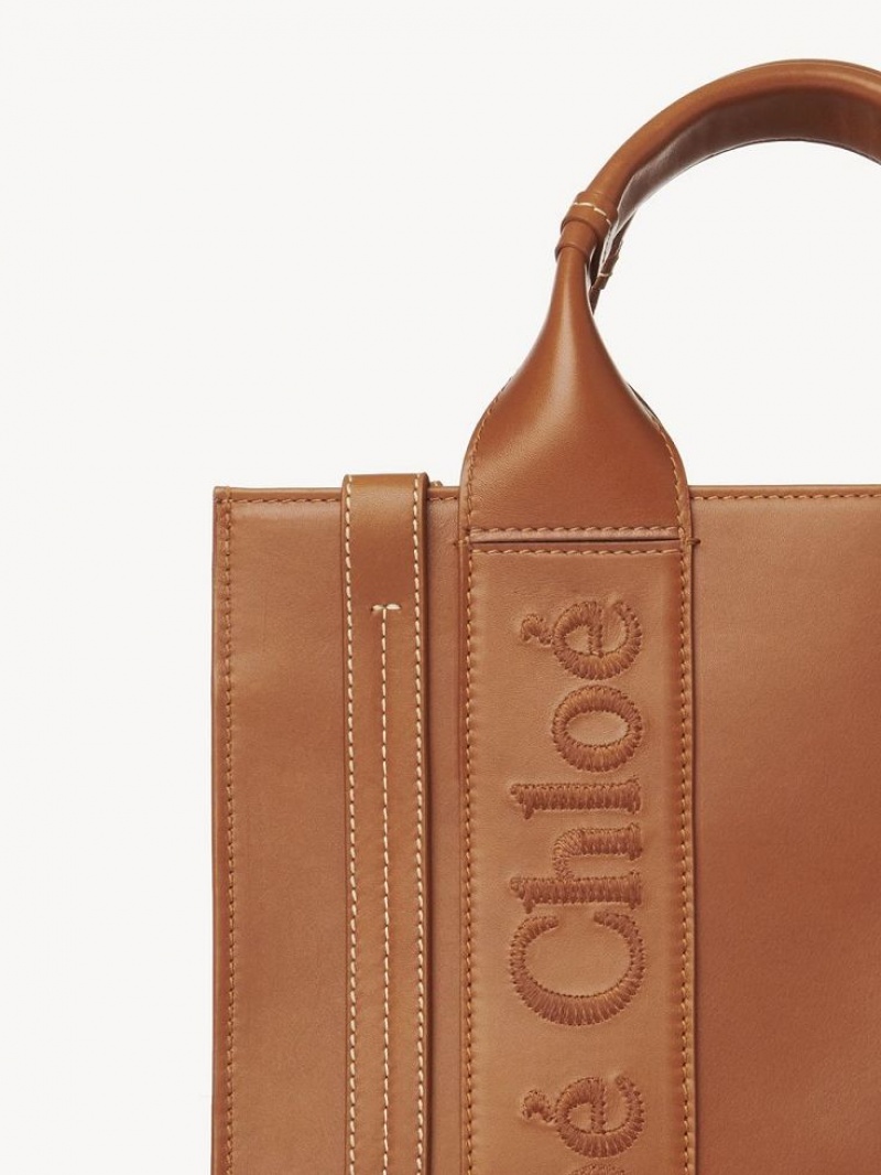 Bolsas Crossbody Chloe Small Woody Marrom | CHE-SR13535