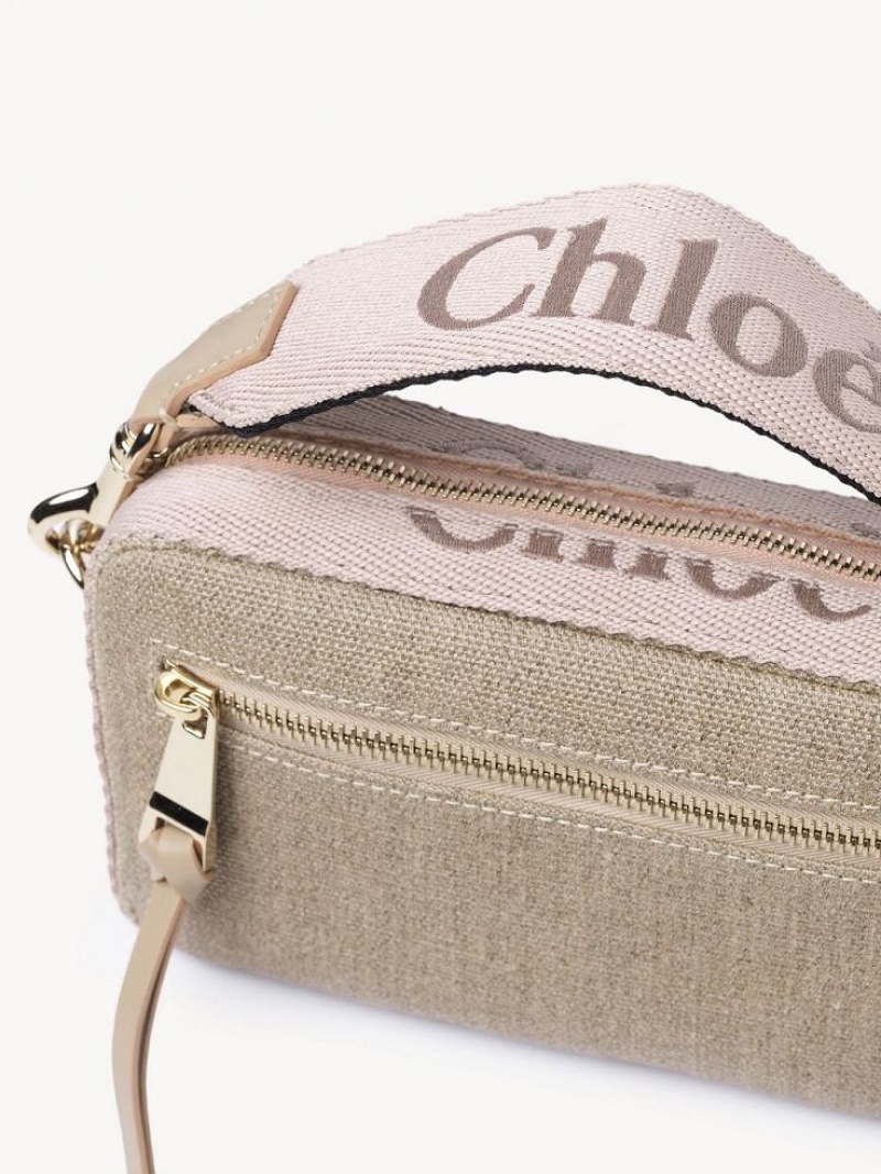 Bolsas Crossbody Chloe Woody Belt Bege | CHE-SR13606