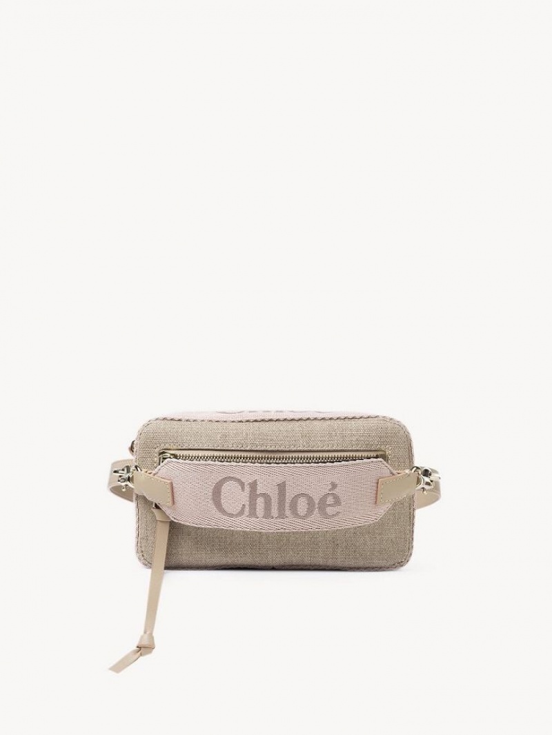 Bolsas Crossbody Chloe Woody Belt Bege | CHE-SR13606