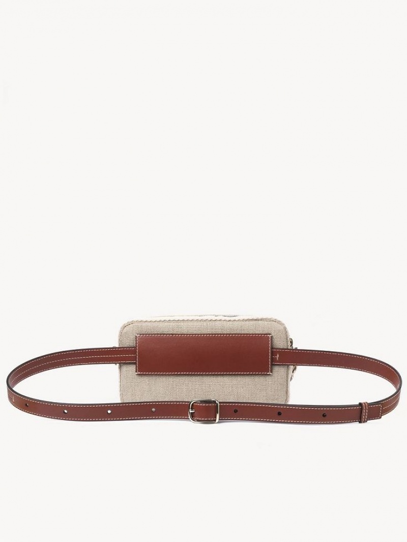 Bolsas Crossbody Chloe Woody Belt Marrom | CHE-SR13607