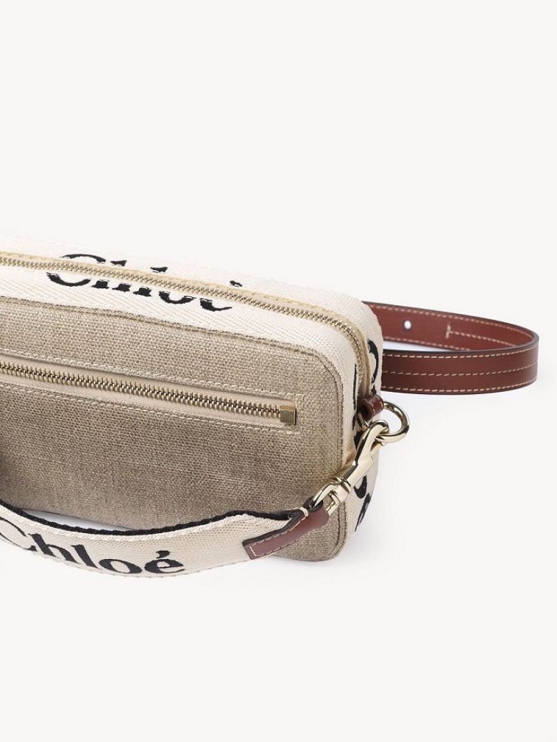 Bolsas Crossbody Chloe Woody Belt Marrom | CHE-SR13607