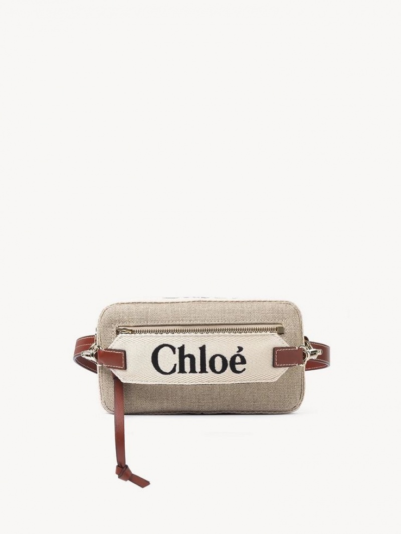 Bolsas Crossbody Chloe Woody Belt Marrom | CHE-SR13607