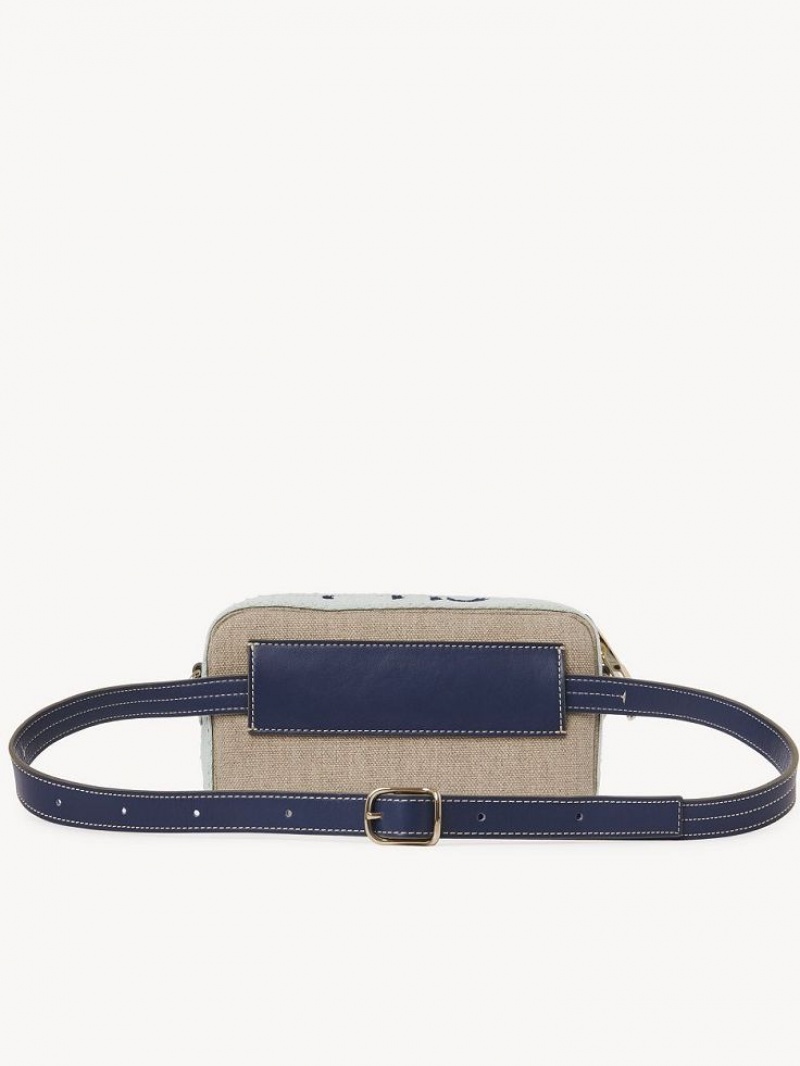 Bolsas Crossbody Chloe Woody Belt Verdes Azuis | CHE-SR13594