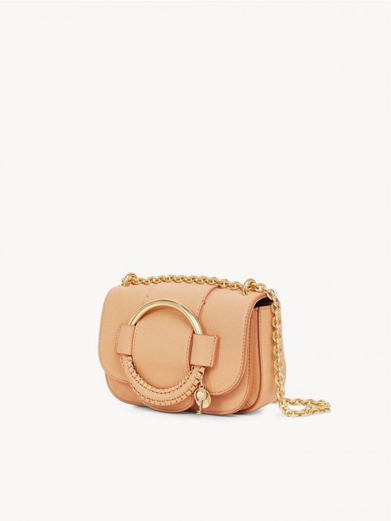 Bolsas De Ombro Chloe Hana Chain Marrom | CHE-SR14590