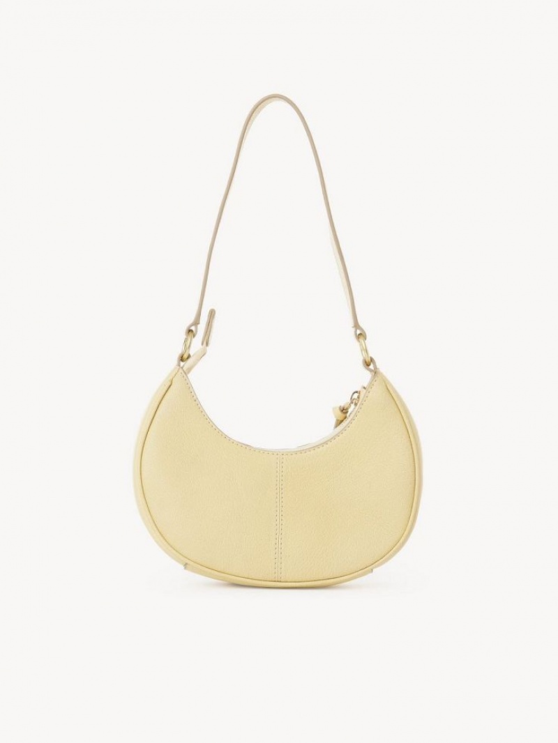 Bolsas De Ombro Chloe Hana Half Moon Amarelas | CHE-SR14661