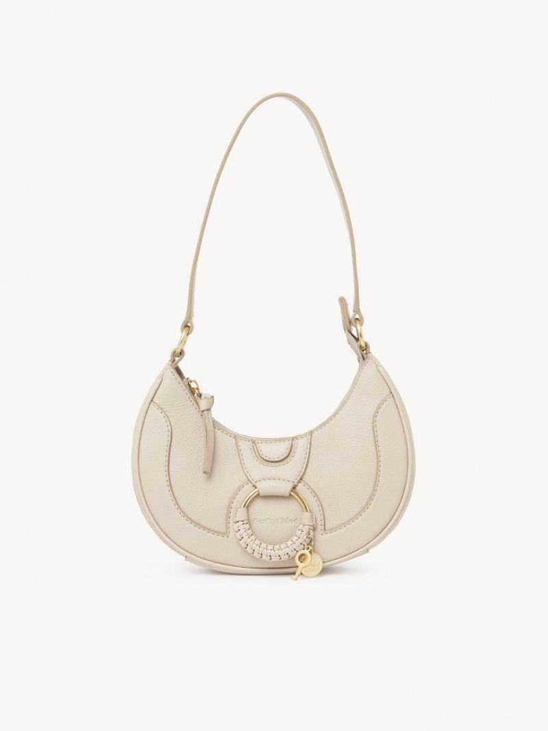 Bolsas De Ombro Chloe Hana Half Moon Bege | CHE-SR14662