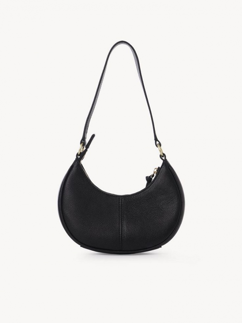 Bolsas De Ombro Chloe Hana Half Moon Pretas | CHE-SR14623