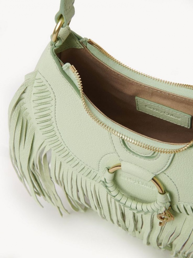 Bolsas De Ombro Chloe Hana Half Moon Verdes | CHE-SR14660