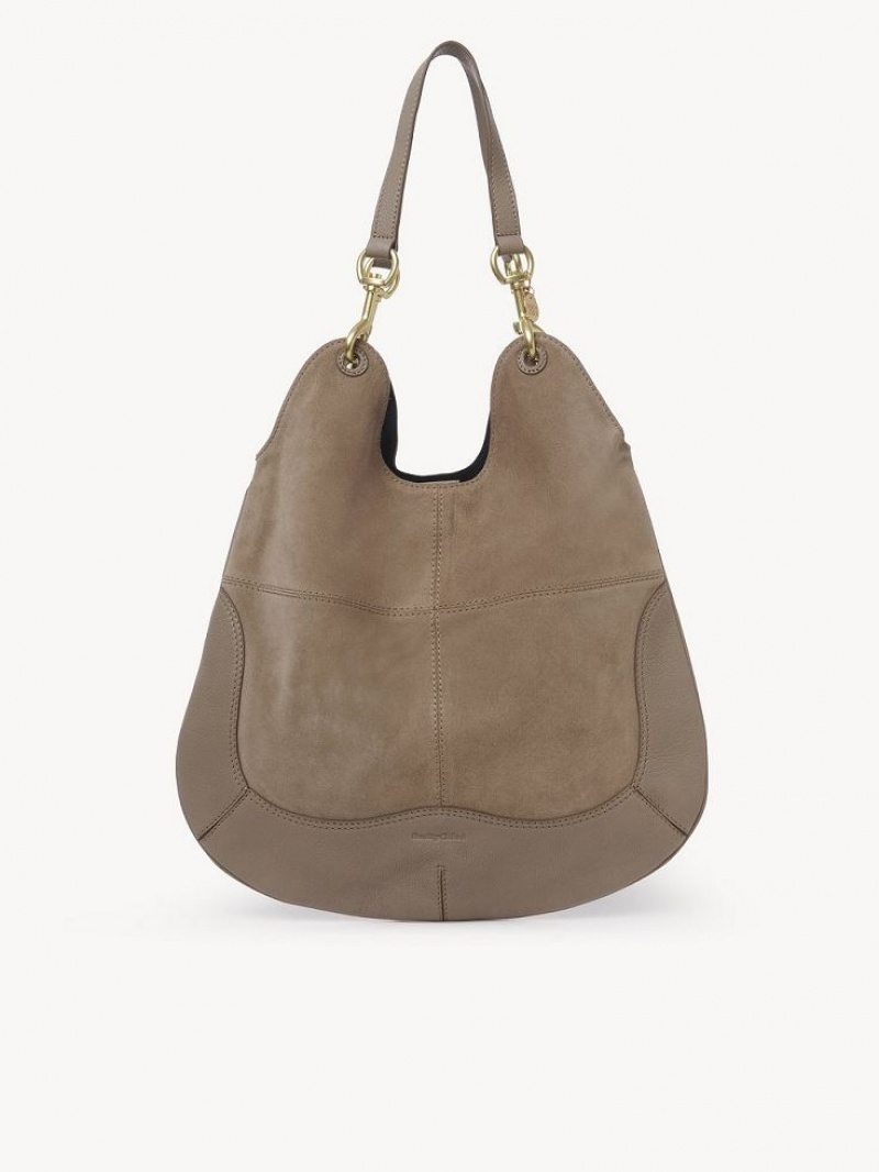 Bolsas De Ombro Chloe Hana Shopper Cinzentas | CHE-SR14625