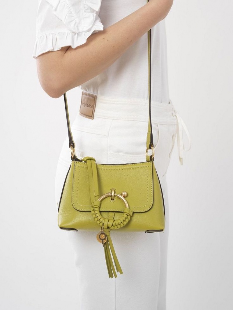 Bolsas De Ombro Chloe Joan Mini Luz Verde Oliva | CHE-SR14695