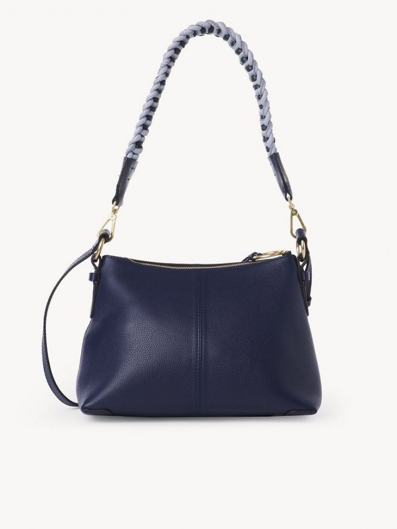 Bolsas De Ombro Chloe Joan Small Azul Marinho | CHE-SR14647