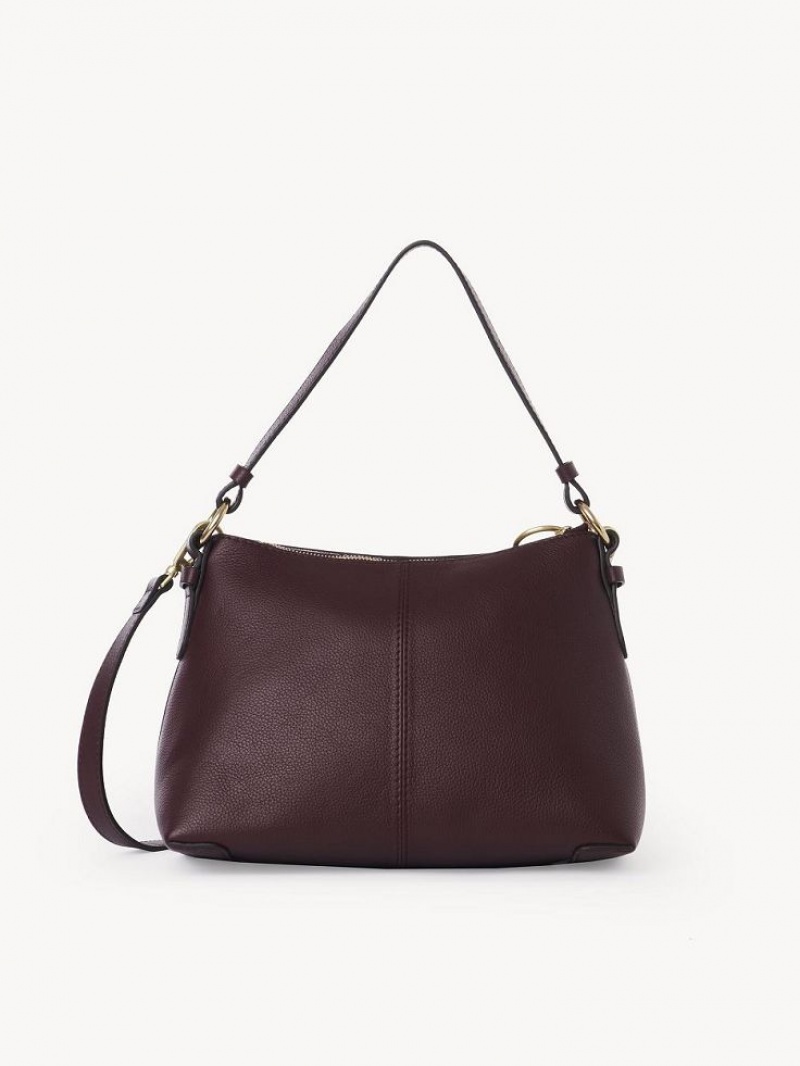 Bolsas De Ombro Chloe Joan Small Bordeaux | CHE-SR14650