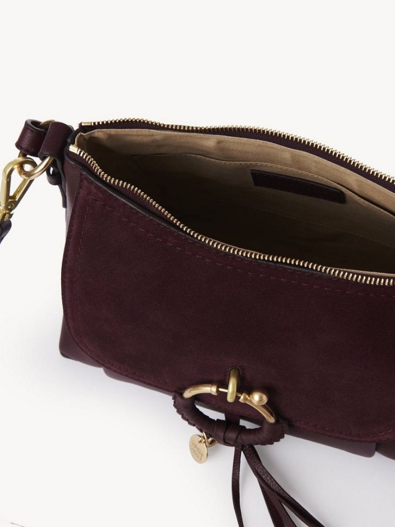 Bolsas De Ombro Chloe Joan Small Bordeaux | CHE-SR14650