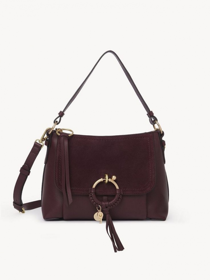 Bolsas De Ombro Chloe Joan Small Bordeaux | CHE-SR14650