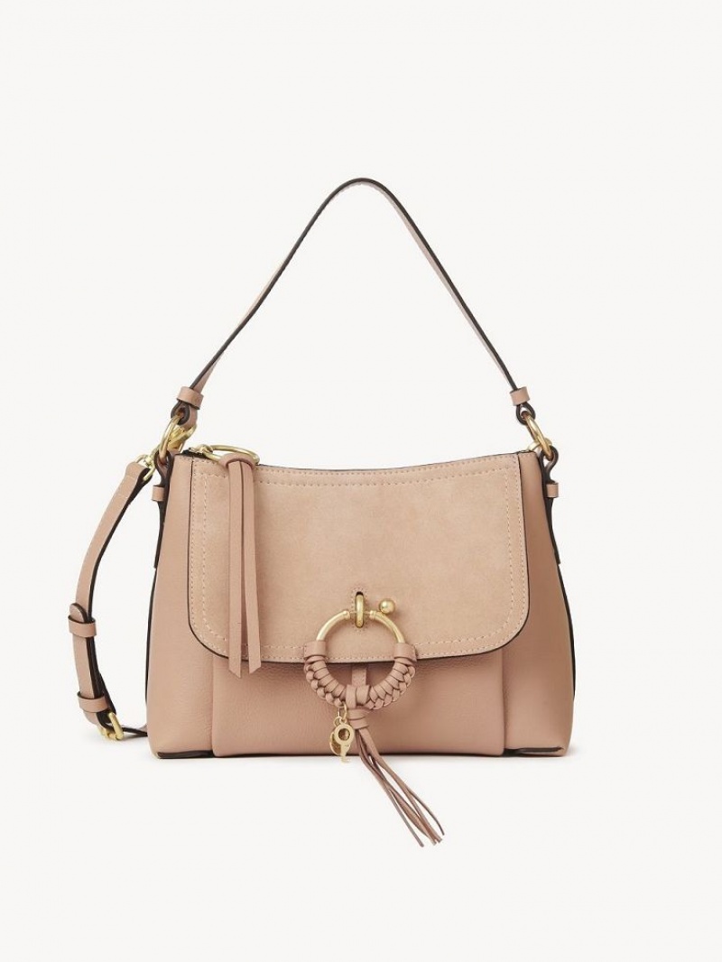 Bolsas De Ombro Chloe Joan Small Cafes Rosa | CHE-SR14697