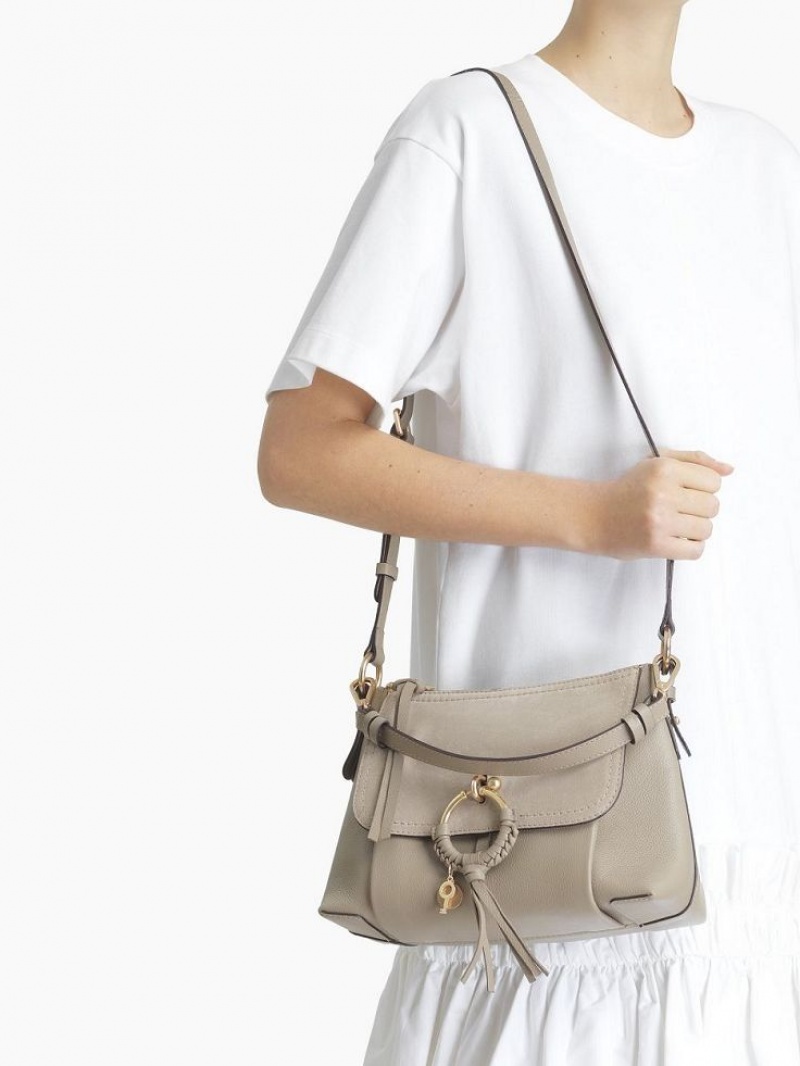 Bolsas De Ombro Chloe Joan Small Cinzentas | CHE-SR14678