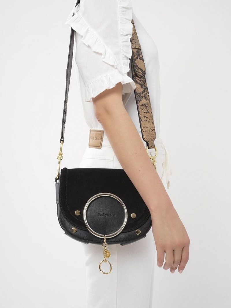 Bolsas De Ombro Chloe Mara Pretas | CHE-SR14596