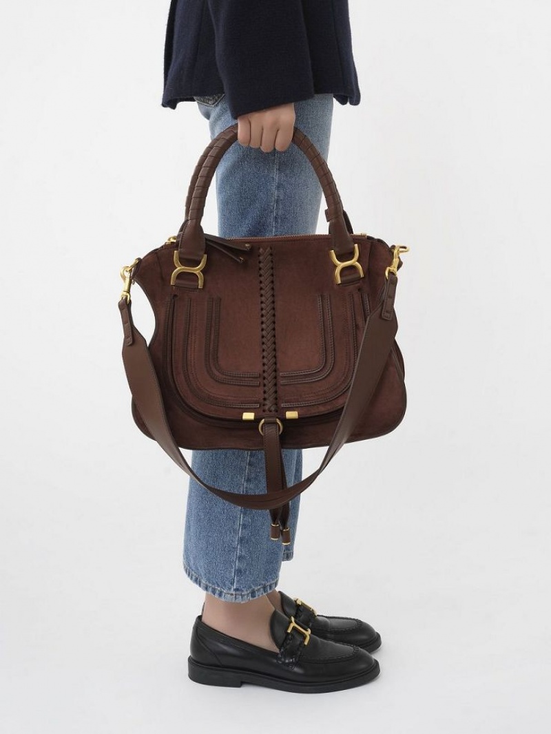 Bolsas De Ombro Chloe Marcie Double Carry Vermelhas | CHE-SR13437