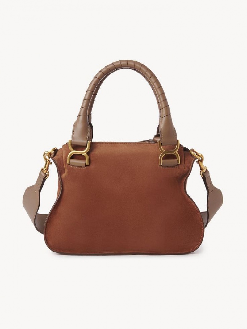 Bolsas De Ombro Chloe Marcie Small Double Carry Marrom | CHE-SR13440