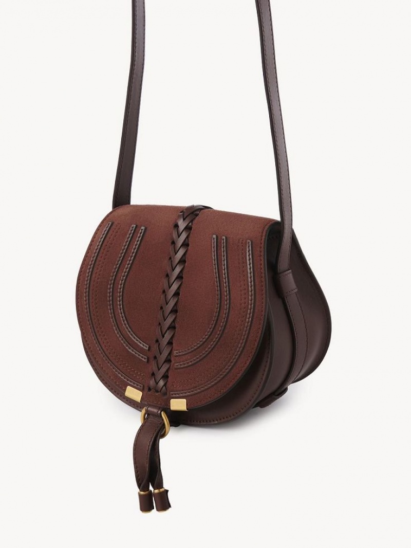 Bolsas De Ombro Chloe Marcie Small Saddle Vermelhas | CHE-SR13415