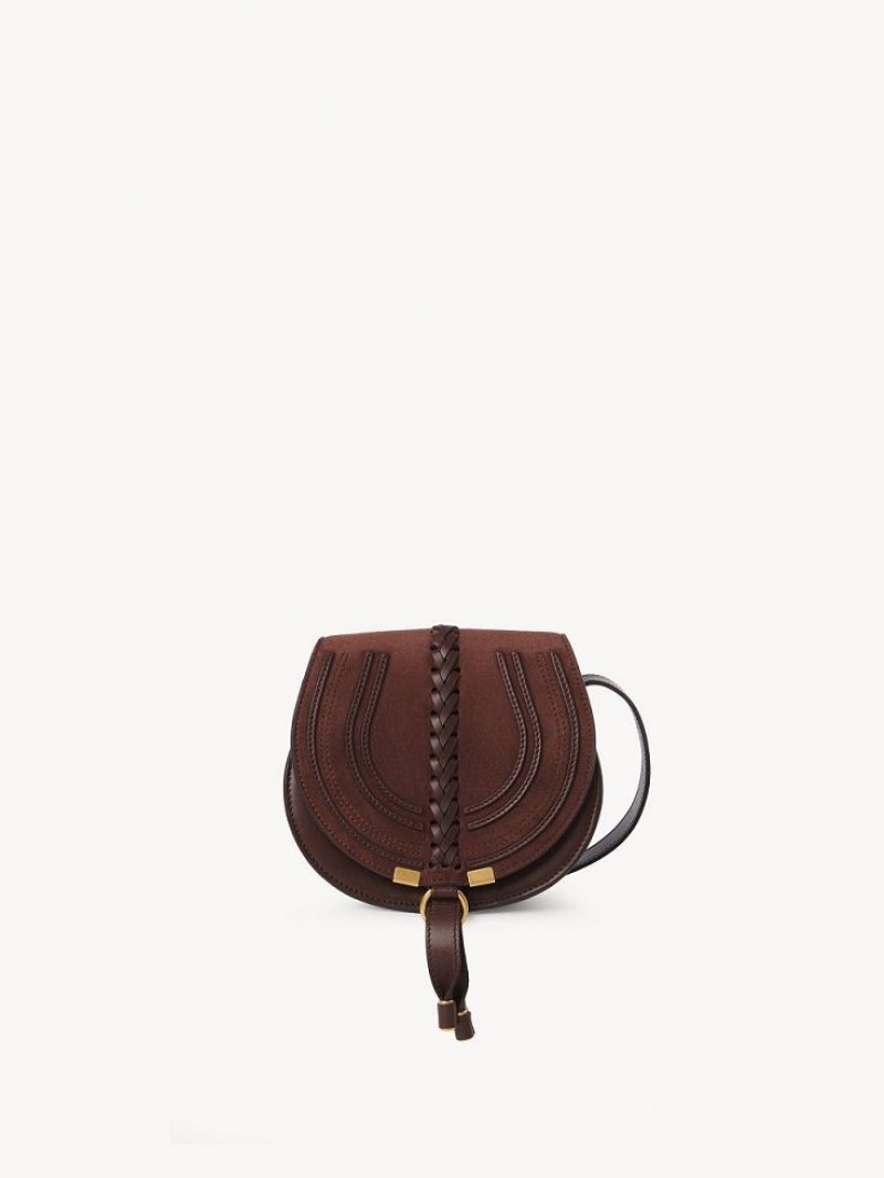 Bolsas De Ombro Chloe Marcie Small Saddle Vermelhas | CHE-SR13415