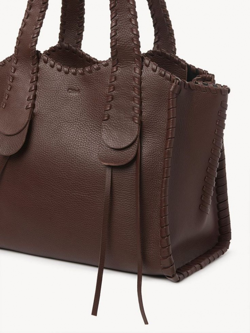 Bolsas De Ombro Chloe Medium Mony Chocolate | CHE-SR13435