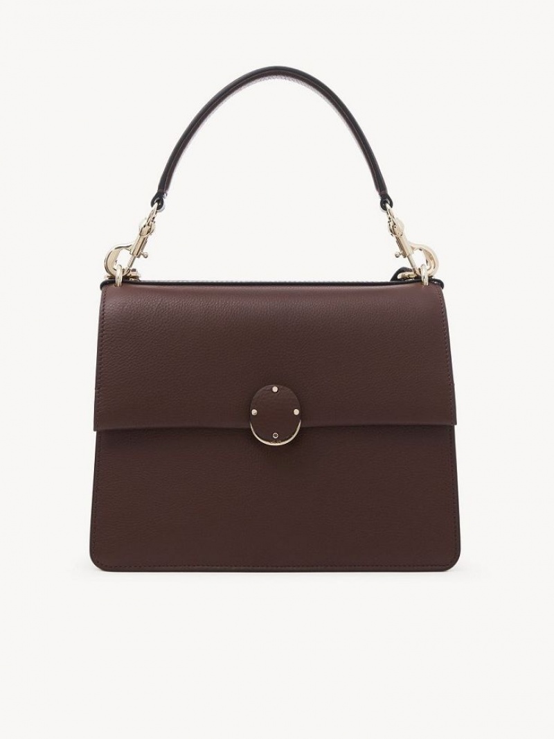 Bolsas De Ombro Chloe Penelope Medium Top Handle Chocolate | CHE-SR13443