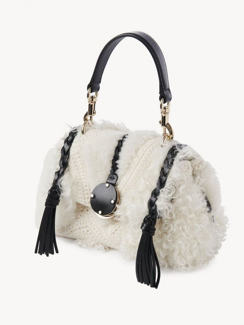 Bolsas De Ombro Chloe Penelope Mini Soft Branco | CHE-SR13441