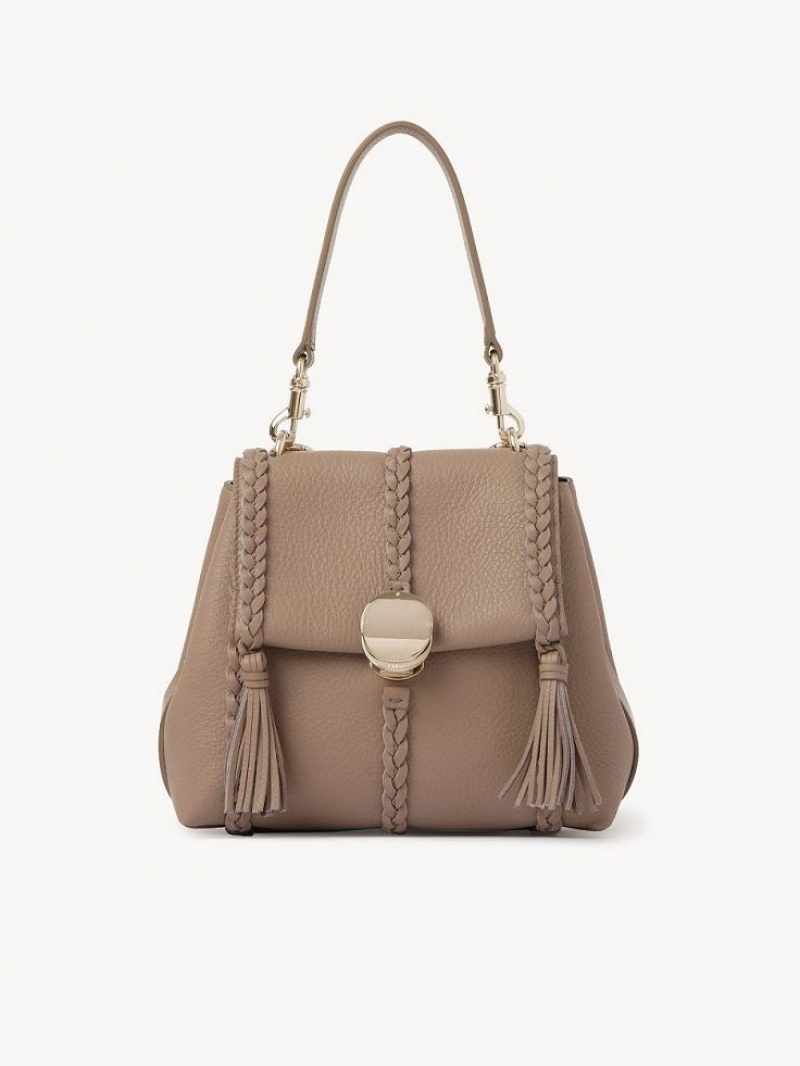 Bolsas De Ombro Chloe Penelope Small Soft Marrom | CHE-SR13456