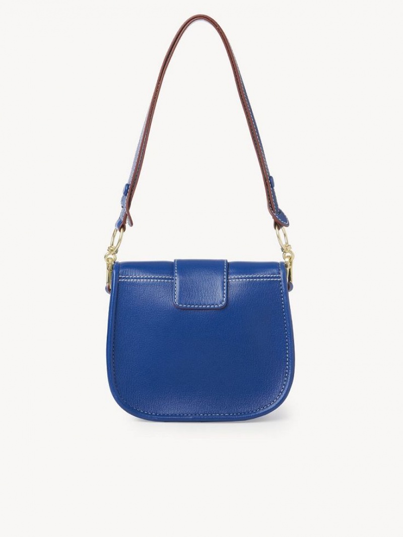 Bolsas De Ombro Chloe Saddie Satchel Azuis | CHE-SR14587