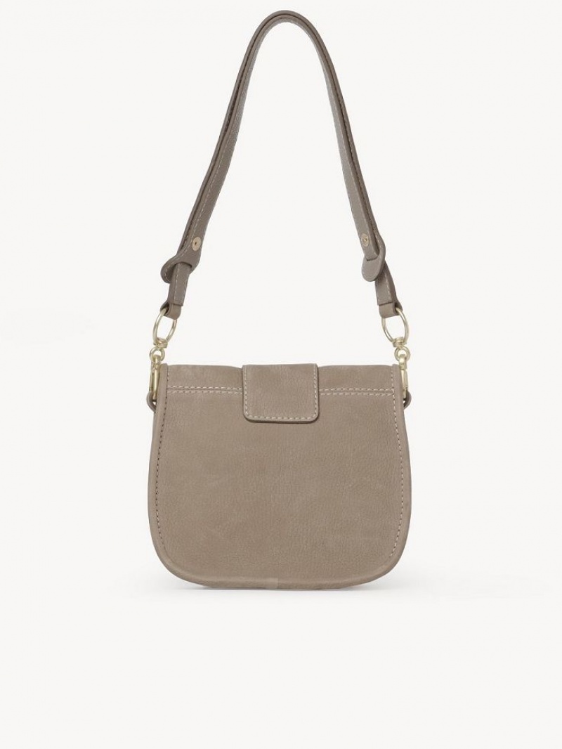 Bolsas De Ombro Chloe Saddie Satchel Cinzentas | CHE-SR14666