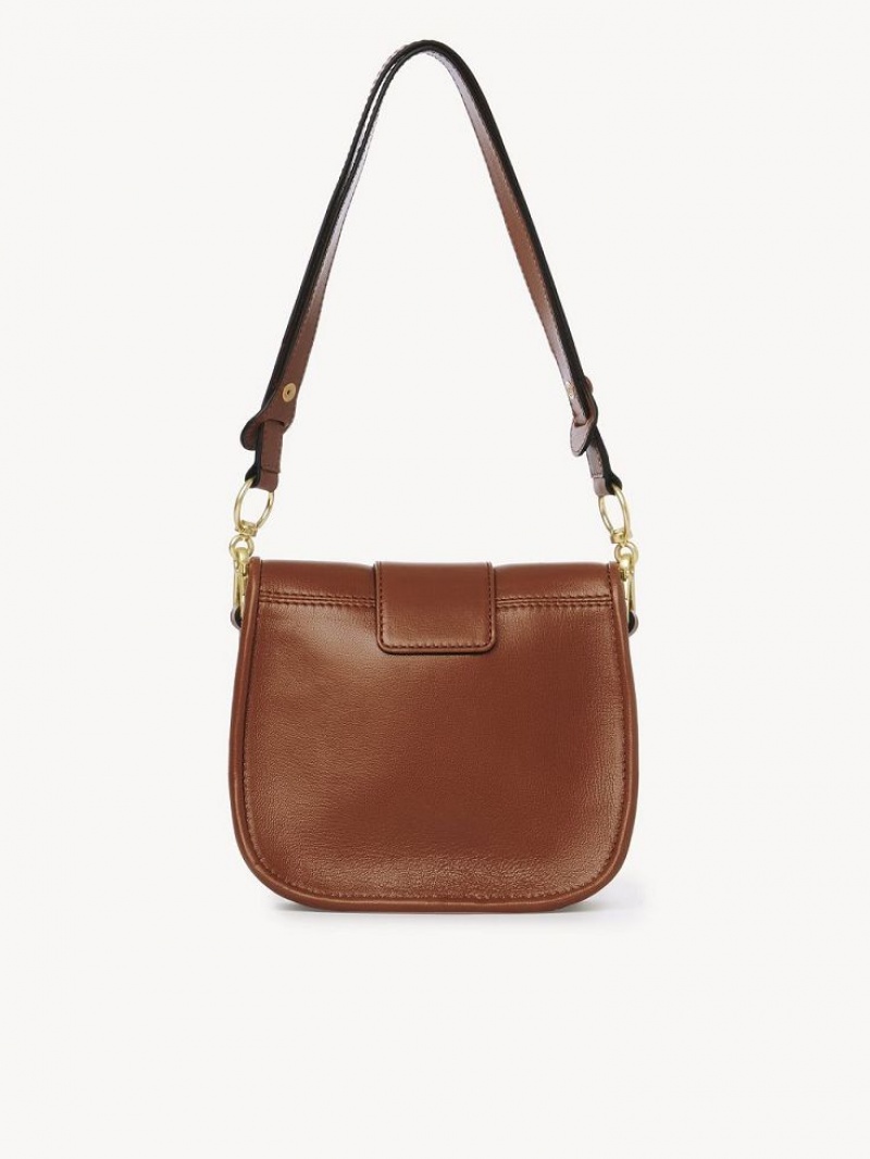 Bolsas De Ombro Chloe Saddie Satchel Marrom | CHE-SR14632