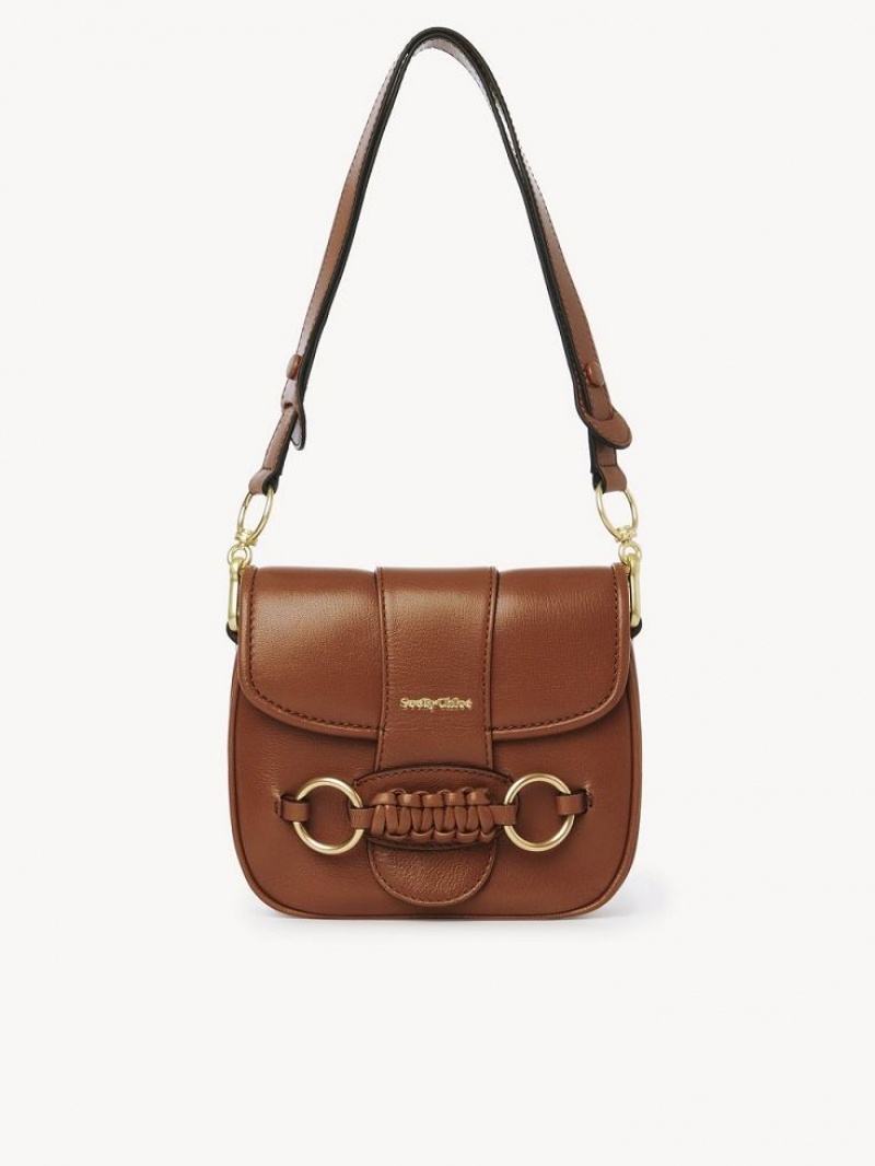 Bolsas De Ombro Chloe Saddie Satchel Marrom | CHE-SR14632