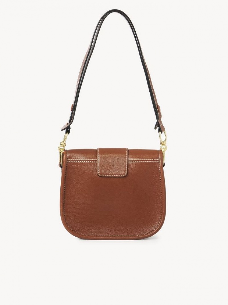 Bolsas De Ombro Chloe Saddie Satchel Marrom | CHE-SR14667