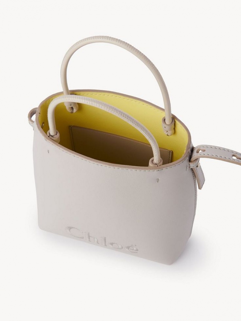 Bolsas De Ombro Chloe Sense Micro Cinzentas | CHE-SR13405