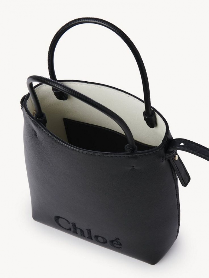 Bolsas De Ombro Chloe Sense Micro Pretas | CHE-SR13404