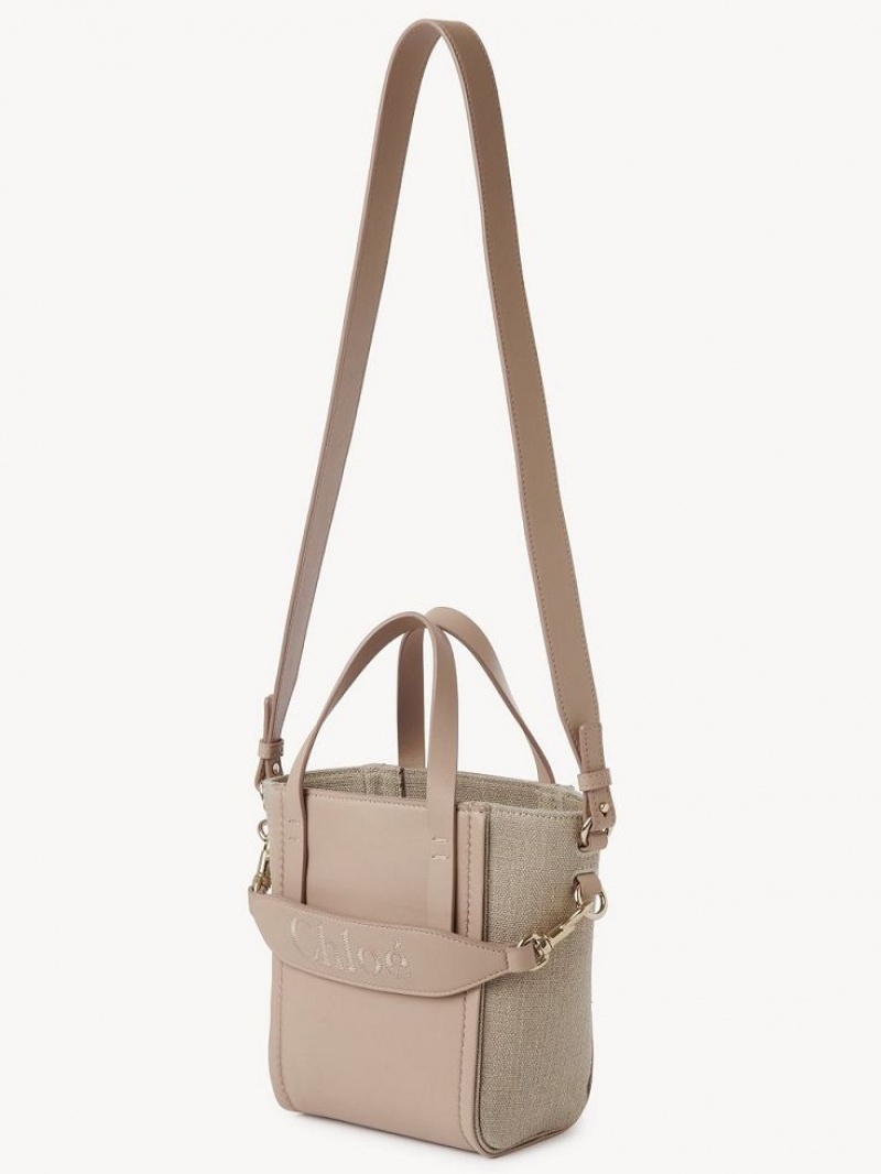 Bolsas De Ombro Chloe Sense Small Bege | CHE-SR13418