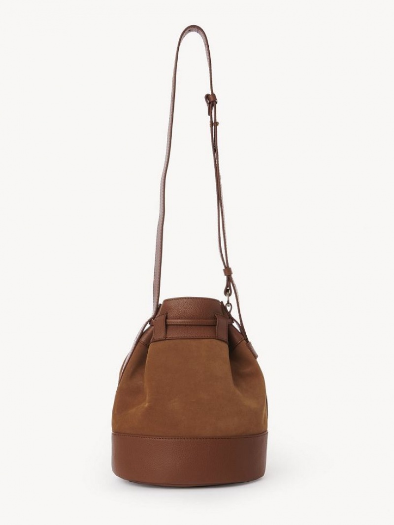 Bolsas De Ombro Chloe Vicki Bucket Marrom | CHE-SR14622