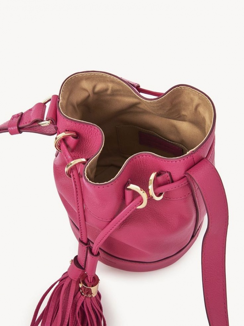 Bolsas De Ombro Chloe Vicki Small Bucket Rosa | CHE-SR14610