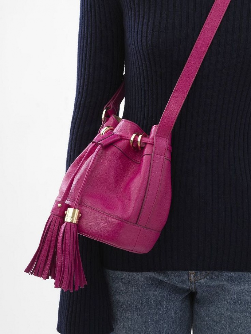 Bolsas De Ombro Chloe Vicki Small Bucket Rosa | CHE-SR14610