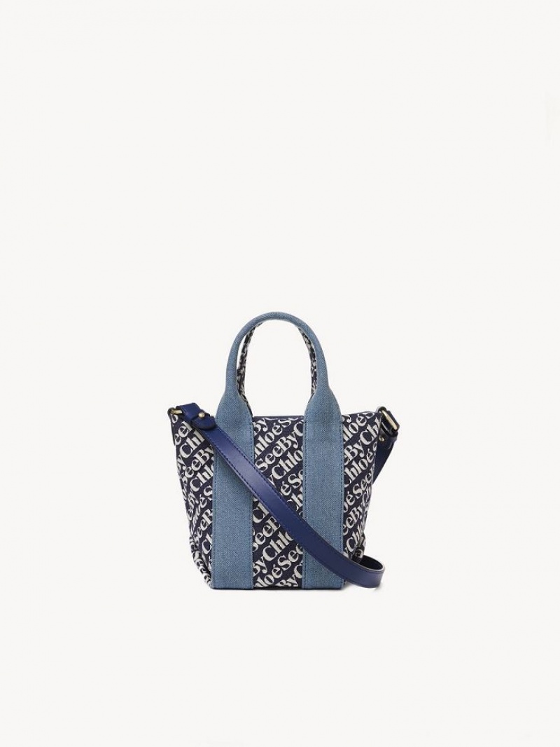 Bolsas Mini Chloe Laetizia Tote Azul Marinho Azul Marinho | CHE-SR14766