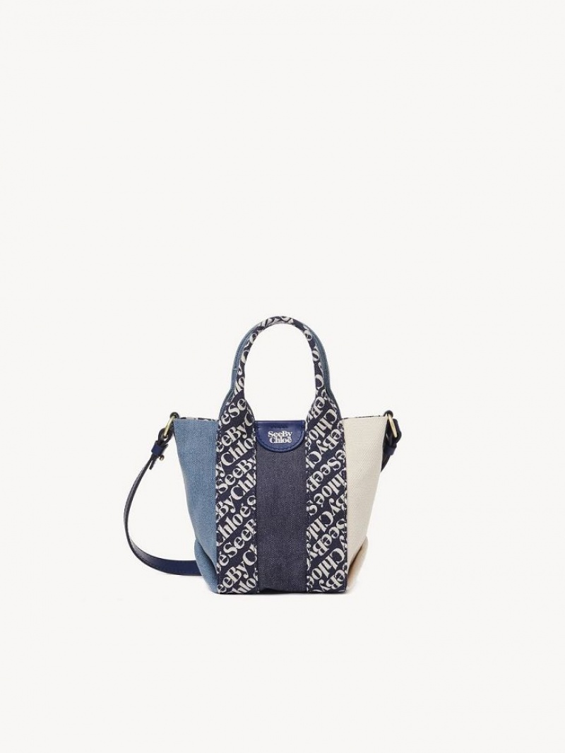 Bolsas Mini Chloe Laetizia Tote Azul Marinho Azul Marinho | CHE-SR14766