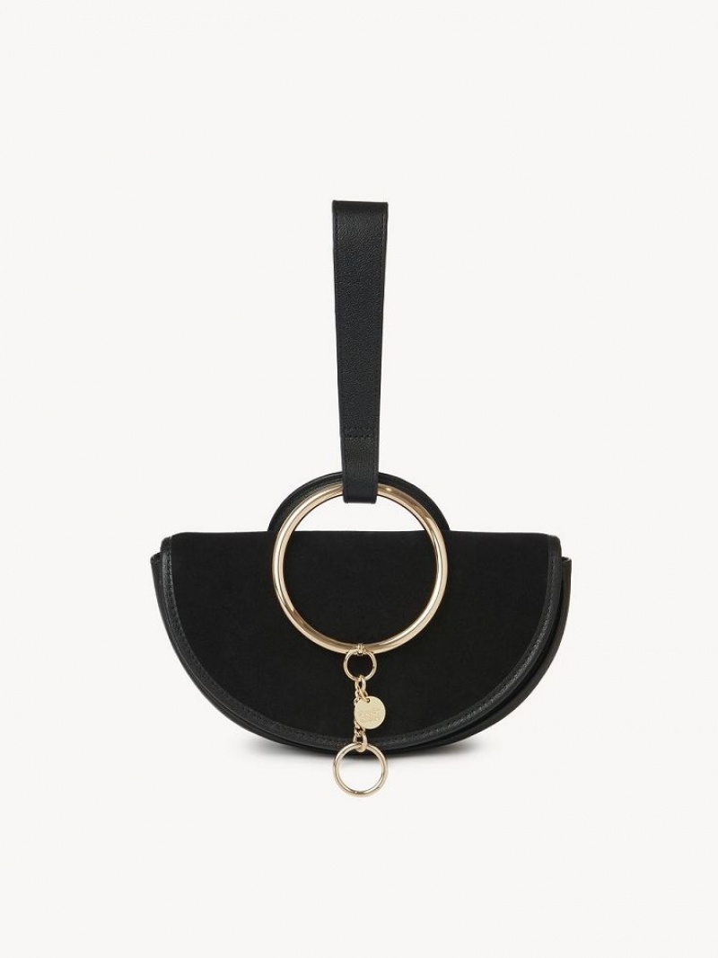 Bolsas Mini Chloe Mara Half Moon Pretas | CHE-SR14754