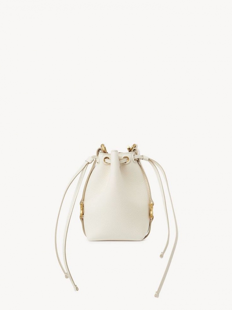 Bolsas Mini Chloe Marcie Bucket Branco | CHE-SR13717