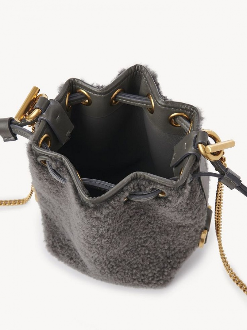 Bolsas Mini Chloe Marcie Bucket Cinzentas | CHE-SR13740