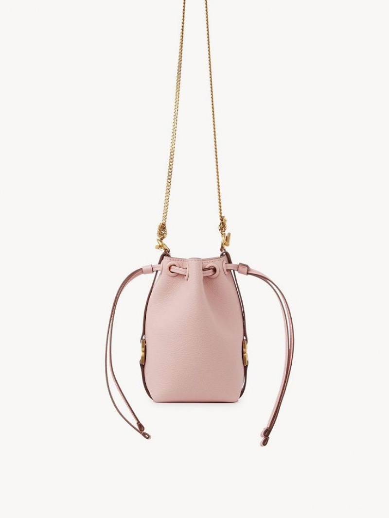 Bolsas Mini Chloe Marcie Bucket Rosa | CHE-SR13741