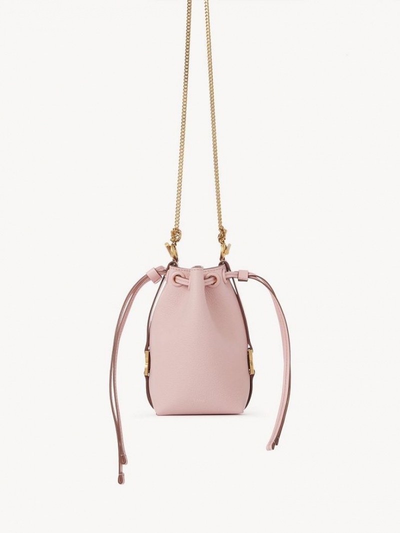 Bolsas Mini Chloe Marcie Bucket Rosa | CHE-SR13741