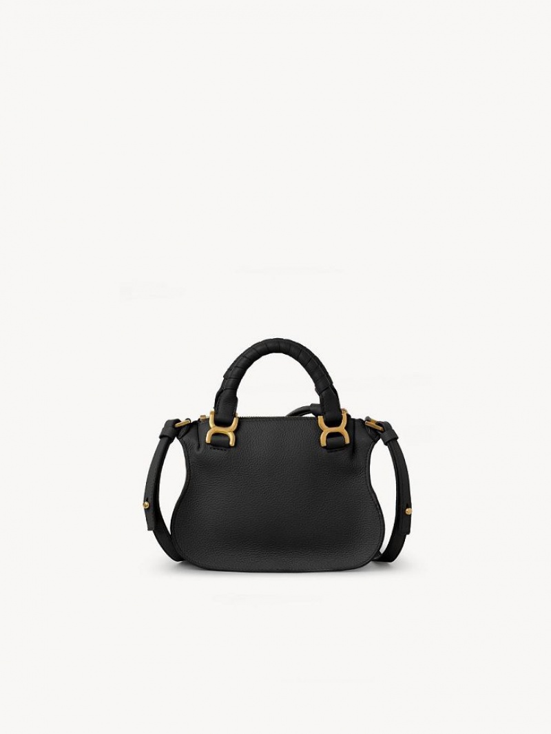 Bolsas Mini Chloe Marcie Double Carry Pretas | CHE-SR13713